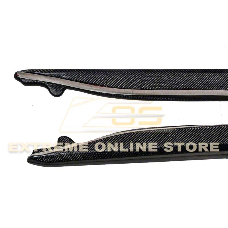 ririco@　LXガープ Corvette Side Skirt Rocker Panels; Carbon Fiber (14-19