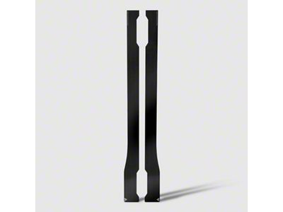 Side Skirt Splitter Set; Straight Faded (20-25 Corvette C8, Excluding Z06)