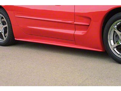Side Skirts; Unpainted (97-04 Corvette C5 w/o Rocker Vent Kit)