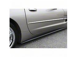 Side Skirts; Unpainted (97-04 Corvette C5 w/ Rocker Vent Kit)