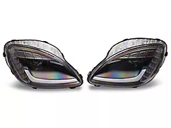 Signature Series Sequential Turn Signal Projector Headlights; Black Housing; Clear Lens (05-13 Corvette C6)