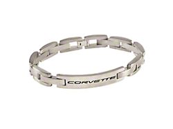 Corvette Signature Titanium ID Bracelet; 8-75-Inch