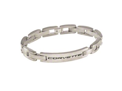 Corvette Signature Titanium ID Bracelet; 8-75-Inch