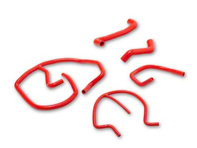 OPR Silicone Radiator Coolant Hose Kit; Red (09-13 Corvette C6, Excluding ZR1)