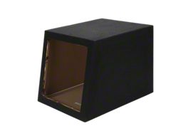 Single 15-Inch Square Hole Subwoofer Box; Carpeted (97-19 Corvette C5, C6 & C7)
