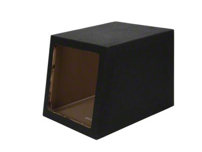 Single 15-Inch Square Hole Subwoofer Box; Carpeted (97-19 Corvette C5, C6 & C7)