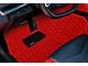 Single Layer Diamond Floor Mats; Full Red (20-24 Corvette C8)