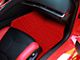 Single Layer Diamond Floor Mats; Full Red (20-24 Corvette C8)