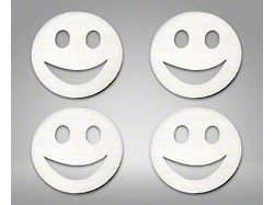 Smile Emoji Emblems; Brushed (Universal; Some Adaptation May Be Required)