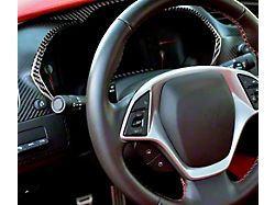 Speedometer Trim Cover; Carbon Fiber (14-19 Corvette C7)