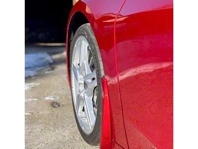 Splash Guards; Front; Torch Red (20-26 Corvette C8 Stingray)