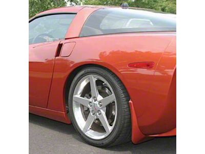 Splash Guards; Rear; Daytona Sunset Orange (05-13 Corvette C6)