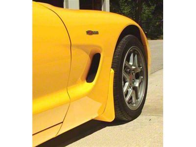 Splash Guards; Rear; Torch Red (97-04 Corvette C5)
