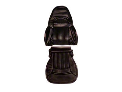 Sport Leather Seat Upholstery Kit; Black (97-04 Corvette C5)