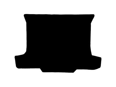 Sport Touring Cutpile Cargo Mat with Black C5 Crossflags Logo; Black (98-04 Corvette C5 Convertible)
