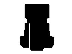 Sport Touring Cutpile Cargo Mat with White C5 Crossflags Logo; Beige (97-04 Corvette C5 Coupe)