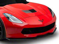 Stage 2 Central Front Splitter; Carbon Flash Metallic (14-19 Corvette C7)