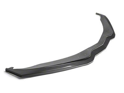 Stage 2 Central Front Splitter; Hydro-Dripped Carbon (14-19 Corvette C7)