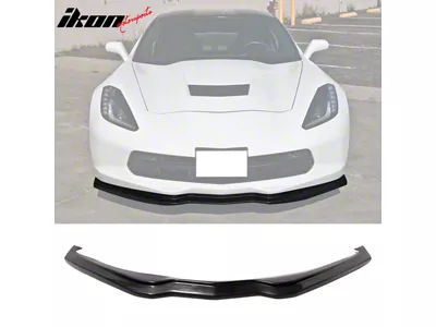 Stage 2 Chin Spoiler Lip Splitter; Unpainted (14-19 Corvette C7, Excluding ZR1)