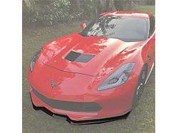 Stage 2 Front Side Extensions; Carbon Flash Metallic (14-19 Corvette C7 w/ Stage 2 Style Front Splitter)