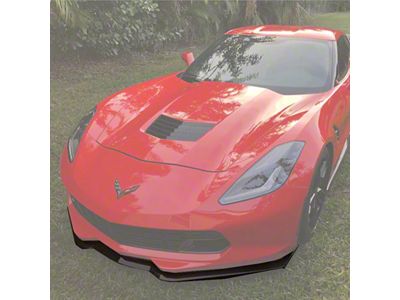 Stage 2 Front Side Extensions; Carbon Flash Metallic (14-19 Corvette C7 w/ Stage 2 Style Front Splitter)