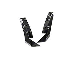 Stage 3 Front Splitter Wickerbill Extension Winglets; Carbon Fiber (14-19 Corvette C7 w/ Stage 2 Style Front Splitter)
