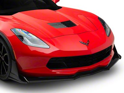 Stage 3.5 ZR1 Conversion Extended Front Splitter; Carbon Flash Metallic (14-19 Corvette C7, Excluding ZR1)