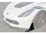 Stage 3.5 ZR1 Conversion Front Side Winglets; Carbon Flash Metallic (14-19 Corvette C7 w/ Stage 2.5 Style Front Splitter)