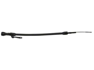 Stainless Braided Oil Pan Flexible Dipstick; Black (97-04 Corvette C5)