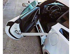 Stainless Door Prop with Perforated Insert; Driver Side (14-19 Corvette C7)