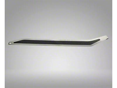 Stainless Door Prop with Real Carbon Fiber Insert; Passenger Side (14-19 Corvette C7)
