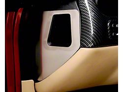 Stainless Driver Side Door Air Vent Cover; Brushed (97-04 Corvette C5)