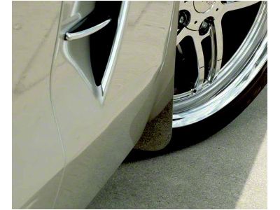 Stainless Mud Guards; Front (05-13 Corvette C6)