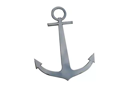 Stainless Steel Emblem; Anchor (Universal; Some Adaptation May Be Required)