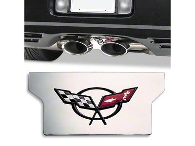 Stainless Steel Exhaust Plate with C5 Logo (97-04 Corvette C5)