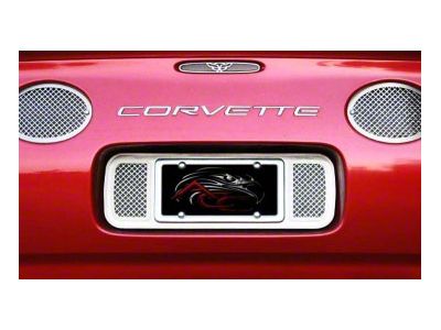 Stainless Steel Rear Bumper Letters; Polished (97-04 Corvette C5)