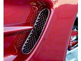 Stainless Steel Side Fender Vent Grilles; Polished (97-04 Corvette C5)