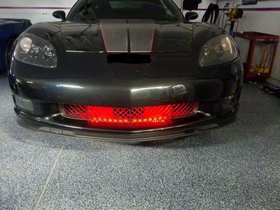 Standard Grille LED Lighting Kit; Superbright Red (05-13 Corvette C6)