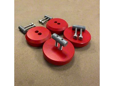 Stealth Lift Pad; Stealth Fire Engine Red (97-23 Corvette C5, C6, C7 & C8)