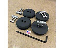 Stealth Lift Pads; Black (97-25 Corvette C5, C6, C7 & C8)