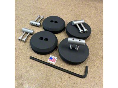 Stealth Lift Pads; Black (97-23 Corvette C5, C6, C7 & C8)