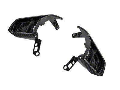 Steering Wheel Button Cover; Carbon Fiber (20-25 Corvette C8)
