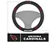 Steering Wheel Cover with Arizona Cardinals Logo; Black (Universal; Some Adaptation May Be Required)