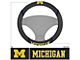 Steering Wheel Cover with University of Michigan Logo; Black (Universal; Some Adaptation May Be Required)