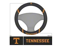 Steering Wheel Cover with University of Tennessee T Tennessee Logo; Black (Universal; Some Adaptation May Be Required)