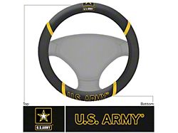 Steering Wheel Cover with U.S. Army Logo; Black (Universal; Some Adaptation May Be Required)