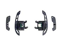 Steering Wheel Magnetic Paddle Shifters; Carbon Fiber (20-26 Corvette C8)