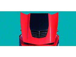 Stinger Hood Decal; Black (15-19 Corvette C7 Z06)