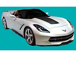 Stinger Hood Decal; Gloss Black (14-19 Corvette C7 Stingray)