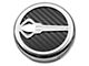 Stingray Emblem Fluid Cap Covers; Black Carbon Fiber (14-19 Corvette C7 w/ Manual Transmission)